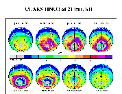 Polar projection of HNO3 data
